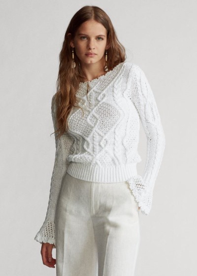 Women's Polo Ralph Lauren Aran-Knit Sweater | 653912UEO